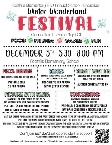 Winter Wonderland Festival on December 5th | Foothills Elementary