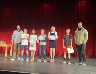 5th grade students recognized at Terrific Kids Program